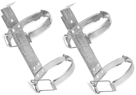 UKCOCO 2pezzi Supporto Muro Estintore Ferro Zincato Montaggio Robusto Per Barche e Veicoli Soluzione Salvaspazio e Sicura Per Estintori