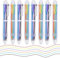 LAOYE 8PCS Mehrfarbiger Kugelschreiber 6in1 Mehrfarbiger Stifte 6 Farben Kugelschreiber bunt Druckkugelschreiber Multicolor Pen für Büro Schulbedarf Studenten Kinder Krankenschwestern Geschenk