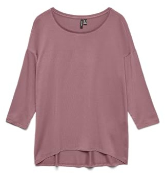 VERO MODA Damen Vmava 3/4 Top JRS Ga Noos, Nostalgia Rose, Small