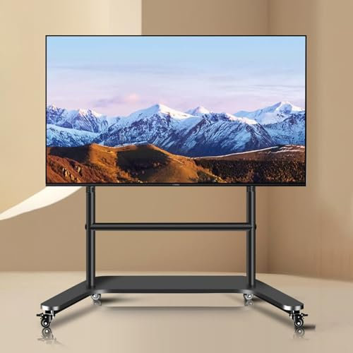 TV Bracket Mobile TV Cart Rolling TV Stand For 42-90 Inch TVs,