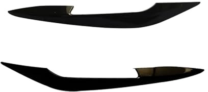 Frontspoiler Lippe Für A4 S4 B9 Für TDI Limousine Für Avant 2020 2021 2022 2023 2024 Frontschürze Spoiler Nebel Lampe Licht Lip Trim Abdeckung Splitter(Glossy Black)