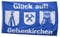 Flaggenfritze Fahne/Flagge Gelsenkirchen Förderturme + gratis Sticker