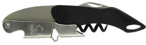 Coutale Premium, style de sommelier, double levier Sommelier ami Tire-bouchon – Noir