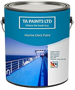 T A Paints Ltd Marine Boat Deck Paint Metal Wood Timber Above Below Waterline Boats Barges Narrowboats (1 Litre, BS 224 Green)