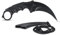 KOSxBO® CSGO Knife - Karambit Messer schwarz 19 cm - Tactical Hunter Messer Black Devil Editon - Counter Strike Global Offensive Skin schwarzes Neck Knife
