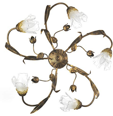 ONLI Deckenleuchte Arianna 5 Lichter Bronze