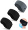 3 Stück Sport Stirnband für Damen Herren,Warm Fleece Stirnbänder mit Knopf,Winddicht Ohrenwärmer für Ski Joggen Fahrrad Running Motorrad (Schwarz + Schwarz + Grau)