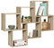 IDMarket - Wandregal Lucas mit zwei Positionen, Holz in Buchenoptik