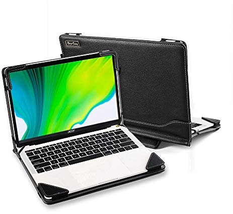 Laptop Case Cover for 14 Acer Spin 3 SP314-51/54 14 inch Notebook Sleeve Bag PC Stand PU Leather Protective Skin…
