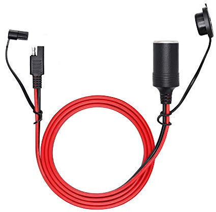 PNGKNYOCN 1,5 m 14 AWG SAE auf Zigarettenanzünder-Buchse, 12 V-24 V Verlängerungskabel für SAE-Schnellanschluss