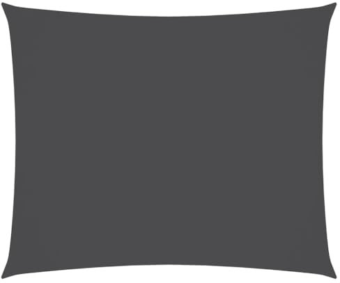 vidaXL Sonnensegel Wasserfest Sonnenschutz Windschutz Sonnendach UV Schutz Garten Terrasse Balkon Oxford-Gewebe Rechteckig 4x5m Anthrazit