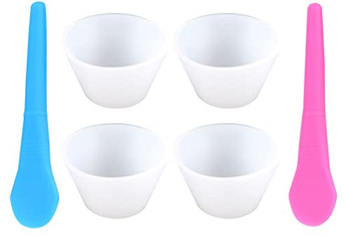 Cabilock 1set Silicone Mixing Cups Tool Kit Epoxy Mixing Cups Silicone Stirring Sticks for Crafting Projects and Art Reusable and Easy to Clean