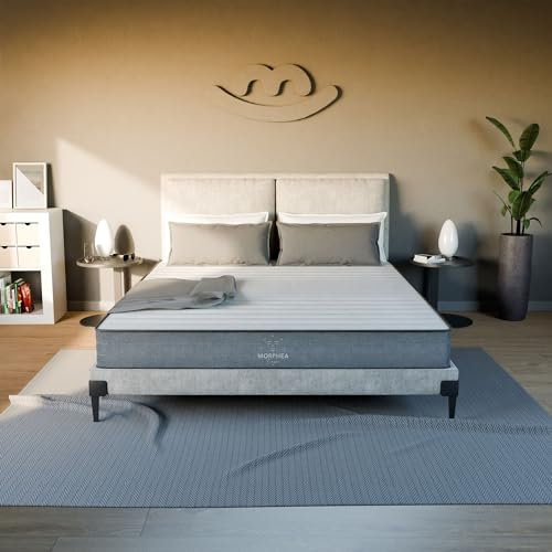 Matratze 90x200 16 cm Dicke | Memory-Schaum | Basisschaum Romy | Schaumstoff mit hoher Dichte | Ideal für 1 Person | Hoch atmungsaktiver Stoff | Französische Marke | MORPHEA Frankreich