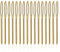 16 Stück Nähnadeln Großes öhr, 7 cm Nadeln Stumpf Sewing Needles Gobelin Nadeln Wollnadeln Handnähnadeln Metal Nadel Sticknadeln für Häkelprojekte (Gold)
