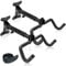 CUCESH 2PCS Bike Wall Mounts Cycling Rack Hanger Space-Saving Bicycle Storage Rack for Indoor Garage Wall Holder Hook for Road Mountain Hybrid Bikes (Black + Silver)