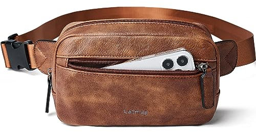 LATMAP Bauchtasche Damen & Herren wasserdichte Gürteltasche Stylische Fanny Pack für Festival Hüfttasche Handytasche Herren Brusttasche für Outdoor Aktivität