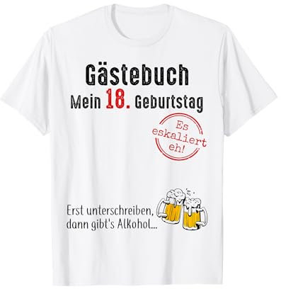 18. Geburtstag Junge Mädchen 18 Jahre 2007 Lustig Geschenk T-Shirt
