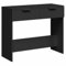 vidaXL Table Console Noir 90x36x75 cm Bois d'ingénierie, Table, Table d'appoint, Table Console de Salon, Table d'entrée, Table de Couloir