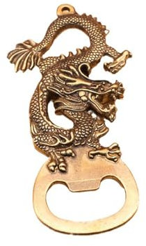 NHDT SW916 Solid Brass Heavy Duty Bottle Opener,Creative Chines Dragon Beer Bottle Opener,Bar Gifts for Men, Husband, Dad, Boyfriend,Bar or Restaurant or Kitchen.1.92oz weight