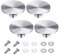 2 Sets/4 Sets Dutch Oven Knob Stainless Steel Lid Cover Handle Replacement Accessories Kits Kitchen Cookware Stainless Steel Lid Handle
