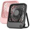 TOPK 2 Pack 5000mAh Portable Desk Fan Rechargeable, Ultra-thin Strong Wind Digital Display 4 Speeds Adjustable Small Silent Battery Powered Personal Fan for Bedroom,Office,Travel,Library,Outdoor