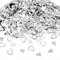 1200 Stück Streuteile Herz Konfetti Silber Streudeko Hochzeit Glitter Herzen Tischkonfetti Herzförmig Tischdeko Streuteile Tisch Deko für Hochzeit Geburtstag Taufe Party Scrapbooking
