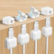 8 Pcs Magnetic Cable Clips Desk Cable Clips Management Cord Organizer Holder Self Adhesive Cable Tidy Clips Magnetic Cable Holder for Nightstand Kitchen Appliances Office Supplies