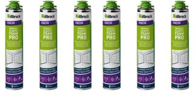 FM230 Bauschaum Fenster und Fassadenschaum PLUS Pistolenschaum Montageschaum Multischaum Fensterschaum hohe Schalldämmung Wärmedämmung 750ml Kombisets (ohne Reiniger/ohne Schaumpistole, 6x)