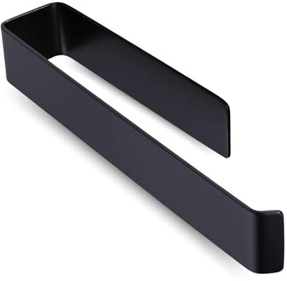 Toalleros de Baño sin Taladro, Acero Inoxidable 304, Toallero Adhesivo Negro Mate 26cm