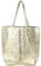 stylx Made in Italy Damen Leder Tasche XXL DIN-A4 Shopper Tote Hobo Bag Henkeltasche Handtasche Umhängetasche Ledertasche Schultertasche Large mit Innentasche aus Leder (gold)
