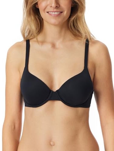 Schiesser Damen Schalen Bügel und gleitenden Cups-Unique Micro BH, schwarz_181125, 90D