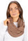 Weicher und leichter Damen Loop Schal Uni Farben Rundschal Ganzjahres Schal Schlauchschal Accessoires - Carina (Light Brown P17)