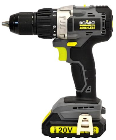 KIT TRAPANO A PERCUSSIONE BRUSHLESS 20 V | Mandrino 2-13mm | Batteria e Caricabatteria inclusi | 9 inserti inclusi | 1 estensione magnetica inclusa