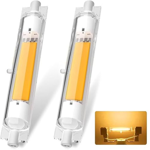 ACAATVE R7S Led 118mm Dimmbar Warmweiß 3000K 3000 LM | 30W R7S 118mm Led Lampen Ersatz Für 300W Halogenstab, 360°Abstrahlwinkel, Kein Flackern für Deckenfluter Stehlampe Wandleuchte, 2er Pack
