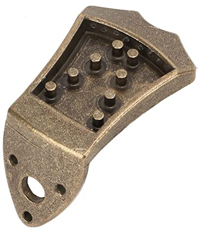 Alomejor Cordier de Mandoline de Haute qualité, Pièce de Rechange de Pont en Métal pour Mandoline à 8 Cordes, Changements de Cordes Faciles pour les Musiciens en Métal (Bronze)