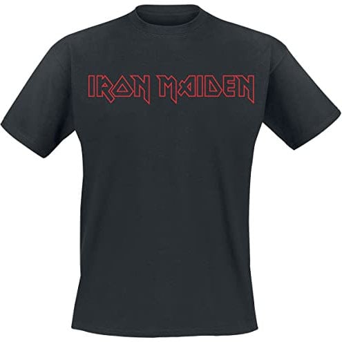 Iron Maiden Revised Logo Unisex T-Shirt schwarz M 100% Baumwolle Band-Merch, Bands
