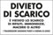 cartello alluminio cm 30x20 DIVIETO DI SCARICO E' VIETATO LO SCARICO DI RIFIUTI, IMMONDIZIE, MACERIE O ALTRO A NORMA DELL'ART 56