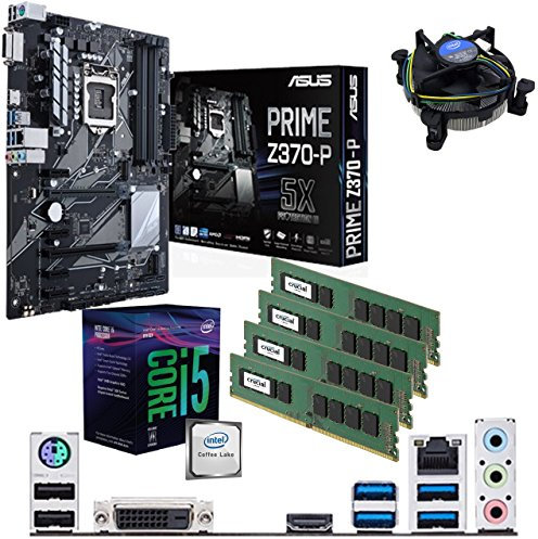 Components4All Intel Coffee Lake Core i5 8400 2.8GHz (4.0GHz Turbo) CPU, ASUS Prime Z370-P Motherboard & 32GB 2133MHz Crucial DDR4 RAM Pre-Built Bundle