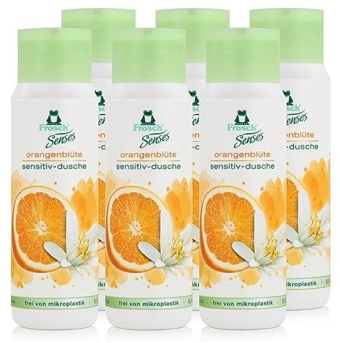 6x Frosch Senses Orangenblüte Sensitiv Dusche Duschgel 300ml