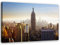 Leinwandbild XXL Empire State Building Wandbild Kunst New York Braun 120x80 cm