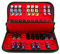 Tasca porta coltelli, piccola custodia porta coltelli, borsa porta attrezzi, custodia pieghevole per coltelli da sopravvivenza, per esterni, mini coltelli, con 40 scomparti