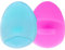 VOUM Silicone Facial Scrubber,Face Cleansing Brush,Mini Manual Silicone Face Scrubber Face Massager Brush Anti-Aging Skin Cleanser and Deep Exfoliator Makeup Tool for Girl Sister Women,2 PCS
