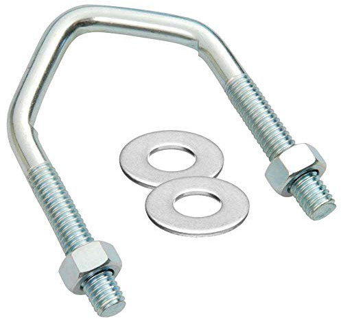 electrosmart 1.75 V U Bolts Clamp for TV Aerial Pole Mast Bracket Max 1.5 Diameter (Pack of 2)