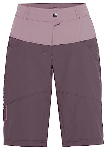 VAUDE Damen Shorts Women's Qimsa Shorts | Fahrradhose für Radtouren und MTB – Atmungsaktive Radlerhose – Gepolsterte Innenhose
