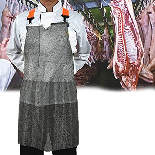 Tablier Tablier À Mailles À Forte Résistant À La Coupe Coupée for Tablier De Protection Anti-Coupure De Boucher (Size : L/A Pack of One)