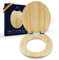 SVEKA Toilettendeckel Bambus - WC Sitz Holz mit Absenkautomatik - Universal Klodeckel Bambus 100% - Massive Qualität - Rostfreie Metall-Scharniere - Schnellmontierung - Inkl. Montagezubehör