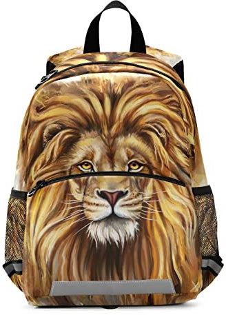 King Lion Kleinkind Rucksack für Kinder Jungen Mädchen Alter 3-6 Jahre Vorschul-Mini-Rucksack mit Leine