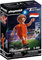 PLAYMOBIL Sports & Action 71130 Fußballspieler Niederlande, mit Kickfunktion und Torwand, ab 5 Jahren