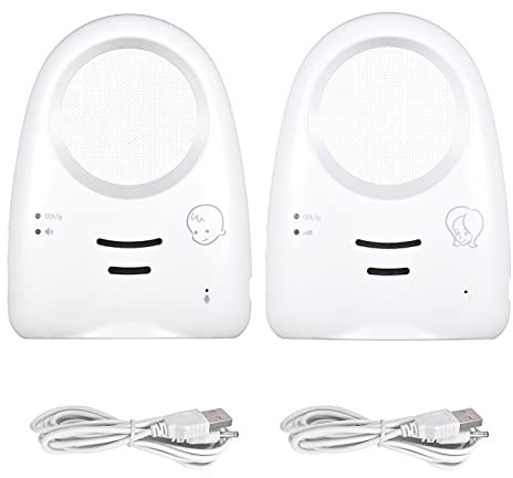 Irfora Tragbares 2,4-GHz-Drahtlos-Digital-Audio-Babyphone Einweggespräch Kristallklarer Baby-Schrei-Detektor Empfindliche Übertragung