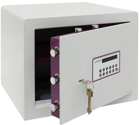 ARREGUI Forma Evolution 150050 Coffre-fort à code et à clé facile d'utilisation | Coffre-fort double sécurité verrouillage électronique avec combinaison et clé | Haute sécurite | 32 x 42 x 36 cm | 40L